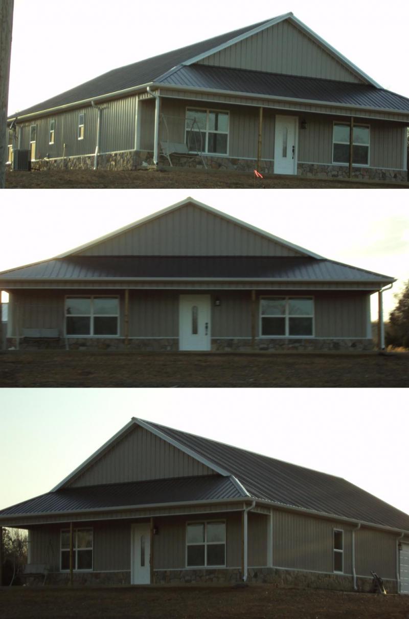 maintenance free home covered with metal