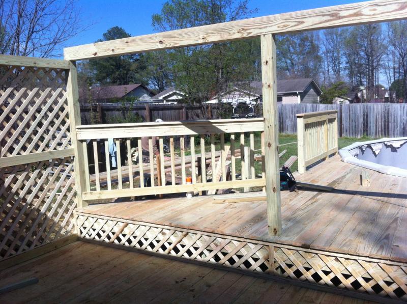 Deck Cabot Arkansas, Pressure Treated Deck, Custom Pool Deck