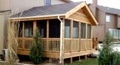 deck that is screened and covered